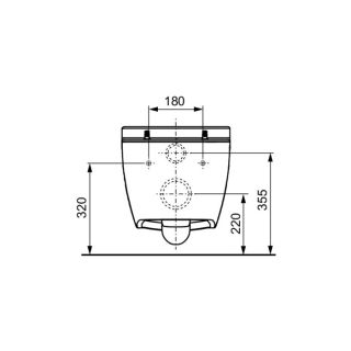 Унитаз подвесной TECE TECEone 9700204 безободковый белый